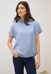 Cecil Short Sleeve T-Shirt Hoodie, Blue