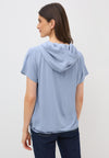 Cecil Short Sleeve T-Shirt Hoodie, Blue
