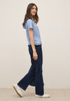 Cecil Short Sleeve T-Shirt Hoodie, Blue