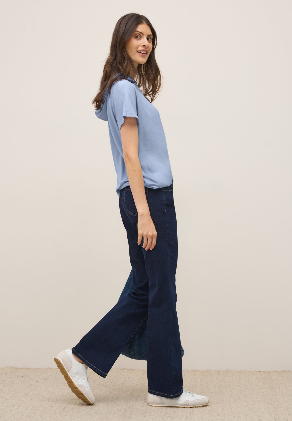Cecil Short Sleeve T-Shirt Hoodie, Blue