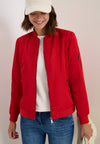Cecil Nylon Bomber Jacket, Red
