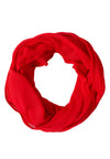 Cecil Solid Loop Scarf, Red