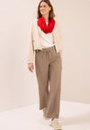 Cecil Solid Loop Scarf, Red