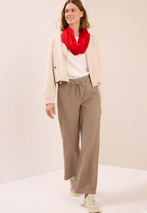 Cecil Solid Loop Scarf, Red