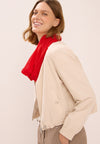 Cecil Solid Loop Scarf, Red