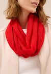 Cecil Solid Loop Scarf, Red