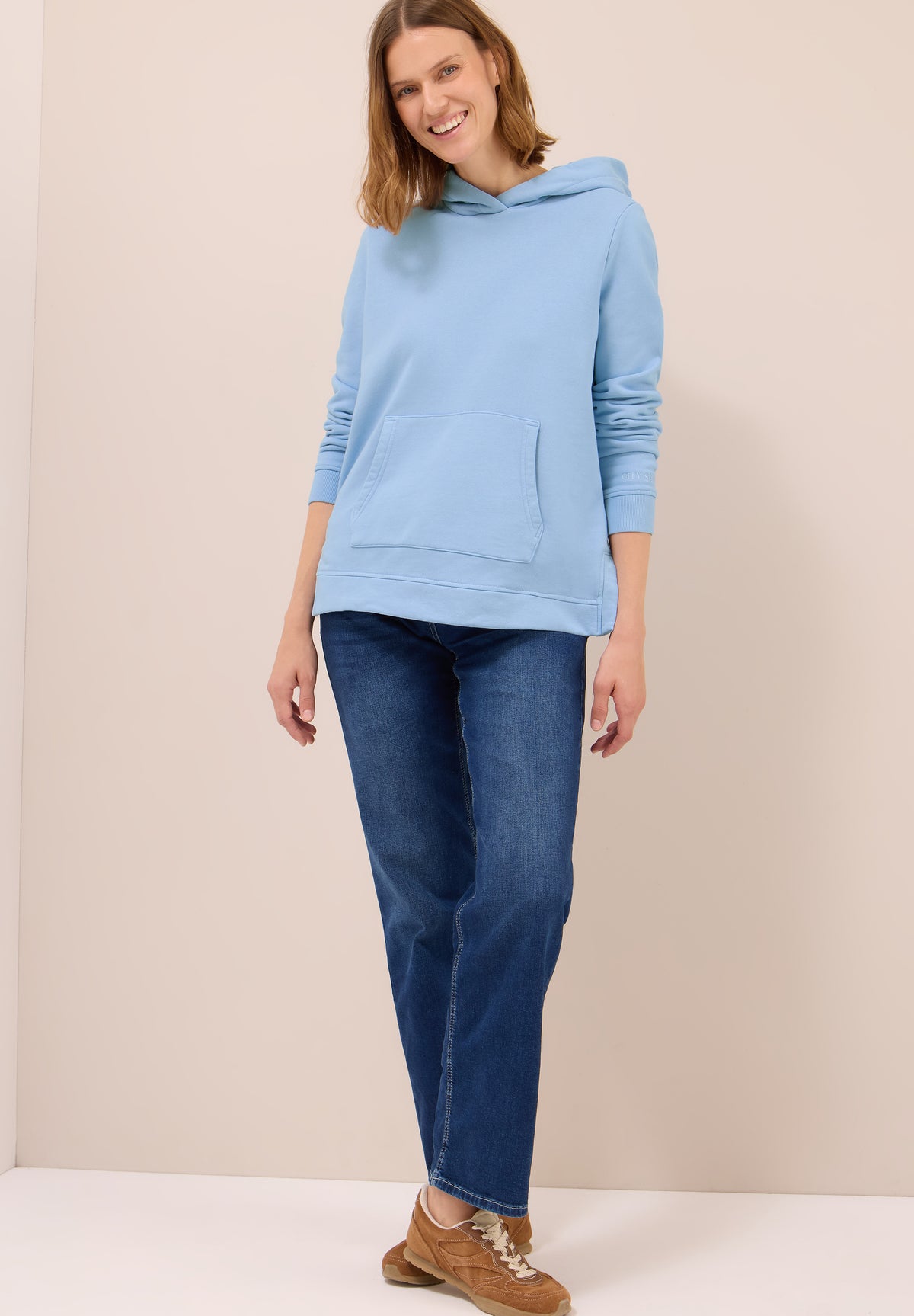 Cecil Sky Blue Hoodie, Blue