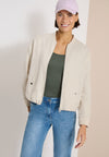 Cecil Zip Front Linen Jacket, Beige