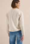 Cecil Zip Front Linen Jacket, Beige
