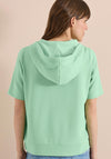 Cecil Waffle Texture Hoodie, Green