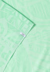 Cecil Geometric Print with Slogan Scarf, Green