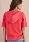 Cecil Zip Up Short Sleeve Jacket, Coral