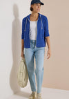 Cecil Waffle Texture Cardigan, Blue