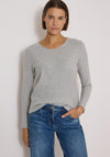 Cecil Ribbed Long Sleeve Top, Grey