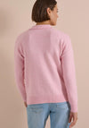 Cecil V-Neckline Ribbed Jumper, Pink