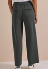 Cecil Neele Silk-feel Wide Leg Joggers, Green