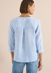 Cecil Linen Blend Striped Tunic Blouse, Blue and White