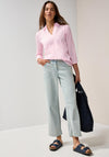 Cecil Striped Sheer Blouse, Pink