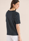 Cecil Short Sleeve Striped T-Shirt, Navy