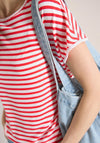 Cecil Striped Lightweight T-Shirt, Red and White