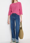 Cecil Boat Neckline Textured Sweater, Pink