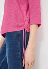 Cecil Boat Neckline Textured Sweater, Pink