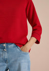 Cecil Ribbed Texture Jumper, Red