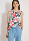 Cecil Sleeveless Botanical Print Blouse, Multi-Coloured