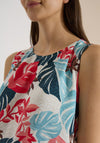 Cecil Sleeveless Botanical Print Blouse, Multi-Coloured