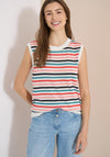 Cecil Sleeveless Knitted Cardigan, Multi Coloured