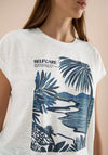 Cecil Beach Print T-Shirt, White Multi