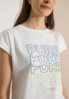 Cecil Slogan T-Shirt, White Multi