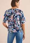 Cecil Botanical Print Button Down Blouse, Blue Multi