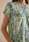 Cecil Abstract Animal Print T-Shirt, Green Multi