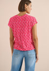 Cecil Flower Print T-Shirt, Red