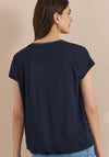 Cecil Abstract Animal Print T-Shirt, Navy Multi
