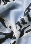 Cecil Print Loop Scarf, Navy