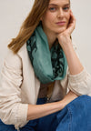 Cecil Joyful Foil Print Loop Scarf, Green