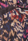 Cecil Abstract Print Top, Navy Multi