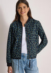Cecil Animal Print Full Zip Jacket, Green Multi