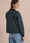 Cecil Animal Print Full Zip Jacket, Green Multi