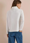 Cecil Round Collar with Drawstrings Top, Off-White