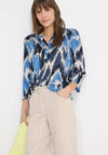Cecil V-Neck with Buttons Tunic Top, Blue