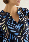 Cecil All Over Print Blouse, Navy
