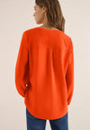 Cecil Plain V-Neck Blouse, Orange