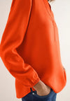 Cecil Plain V-Neck Blouse, Orange