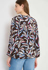 Cecil Floral Print Long Sheeve Blouse, Brown
