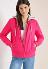 Cecil Hooded Zip Up Jacket, Pink