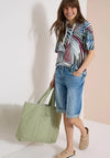 Cecil Abstract Leaf Hooded Top, Multi-Coloured