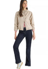 Cecil Modern Pique Jacket with Hood, Beige